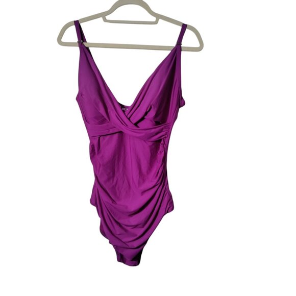 Calvin Klein Pink/Purple One Piece Swimsuit‎ Size 16 - Picture 1 of 7